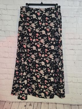 90s Dressbarn Floral Grunge Skirt Sz Xl Whimsigoth Aoft Grunge Fairy Y2k
